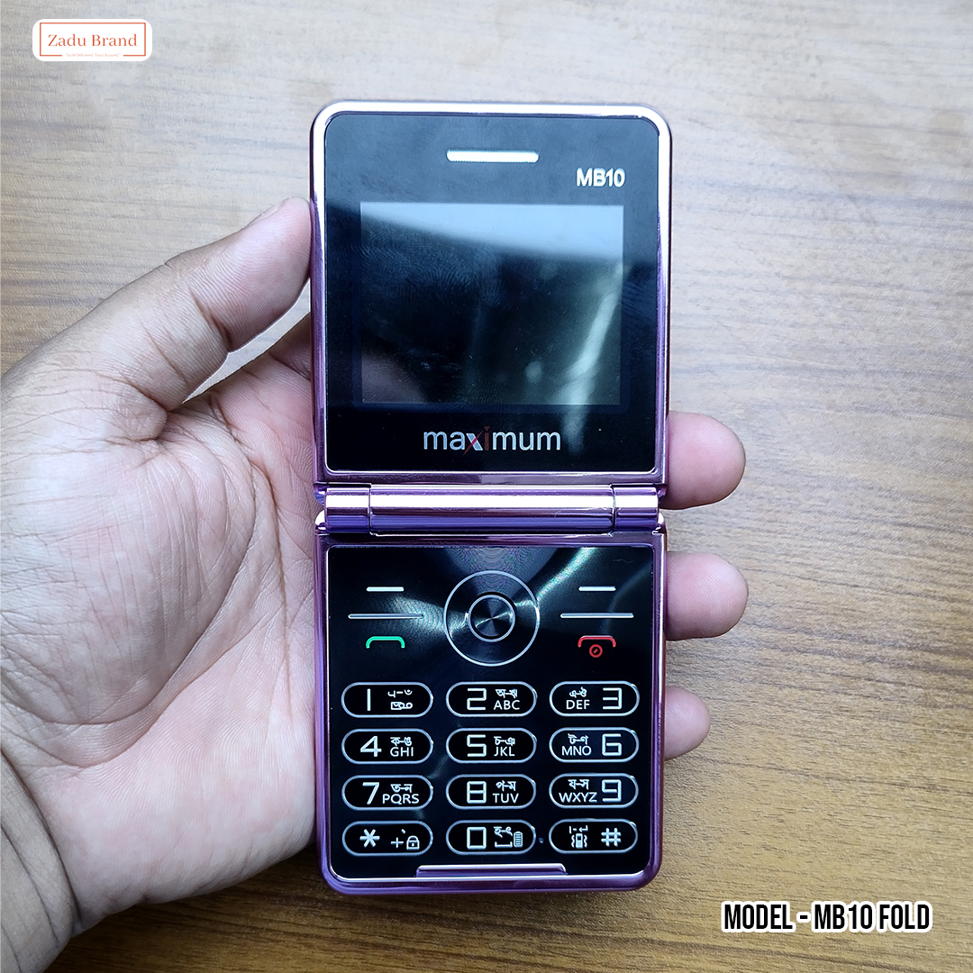 MB10 DIAMOND Folding Phone-2sim-1 years warranty-2250mah Big Battery-PURPLE