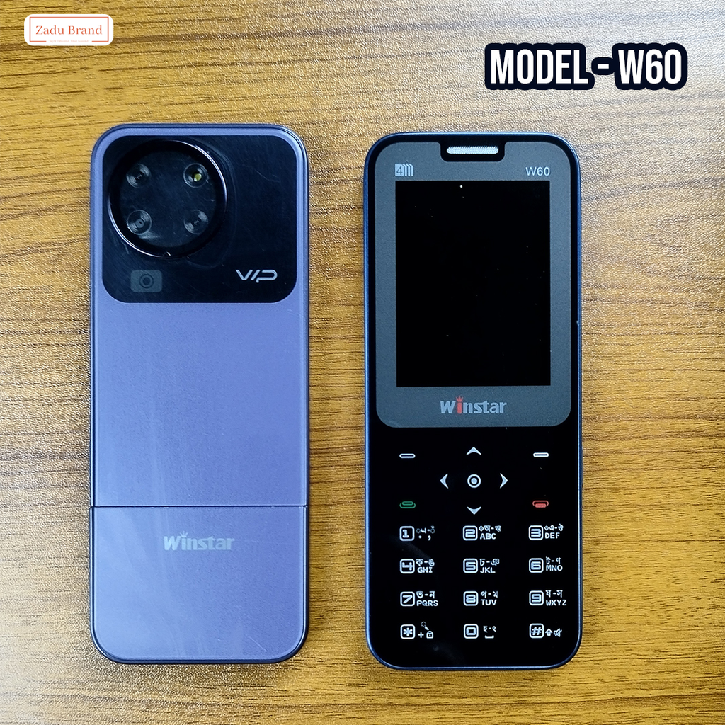 W60 Classic Luxury Design Phone - 4sim -powerful torch-2200mah Fix Big Battery-1 years warranty