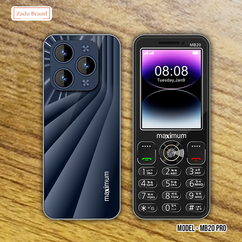 MB20Pro Luxury Design Phone - 2sim -3 Torch 1 years warranty-2500mah FixBig Battery