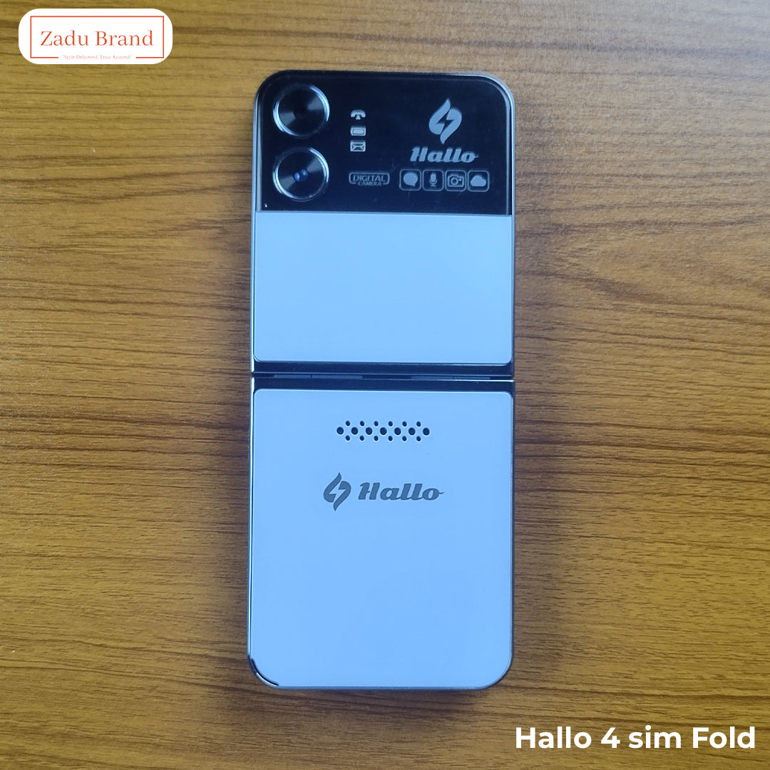 Hallo Style 4sim Folding Phone-1 years warranty-Blue