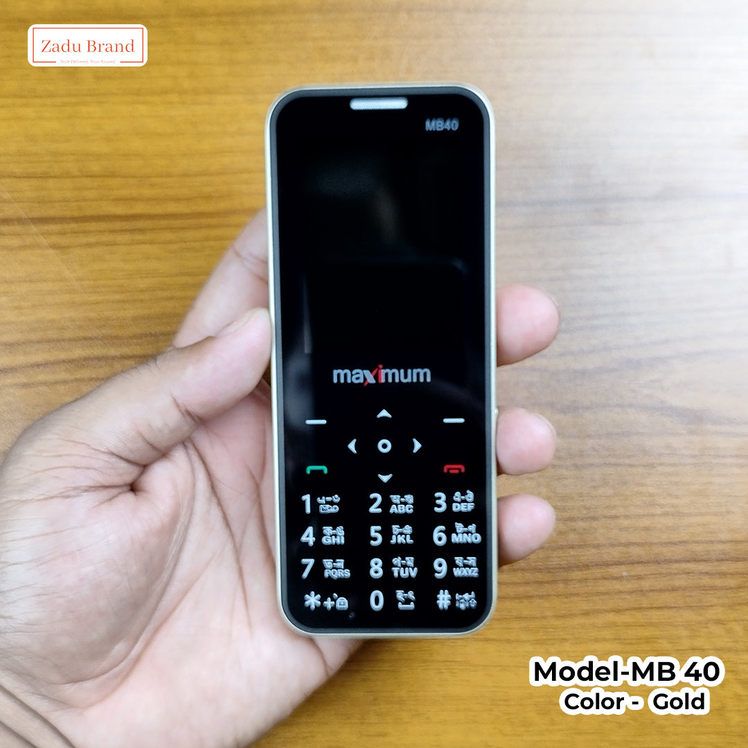 MAXIMUM MB40 PRO MAX 4sim -2.4 Display-powerful torch-2500mah Big Battery-1 years warranty