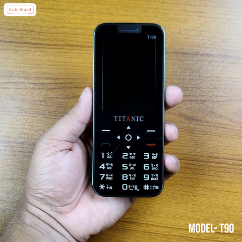 T90 Classic Luxury slim Design Phone -2.8 Display- 2sim -powerful torch-2000mah Battery-1 years warranty-BLACK